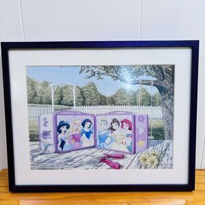 Jasmine Ariel Cinderella Snow White Princess‎ Lunchbox Disney Art Print Framed